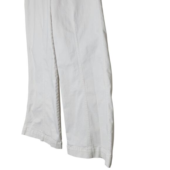 Spanx Wide Leg Jeans M Stretch Pull On Slimming Front Seam Retro Boho Shapewear - Picture 4 of 9